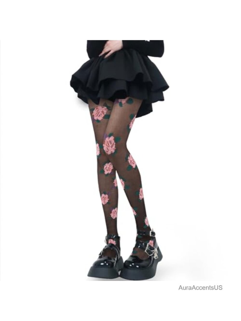 Nylon Sheer Tights High Waist Lace Pantyhose Transparent Stockings for Dressy